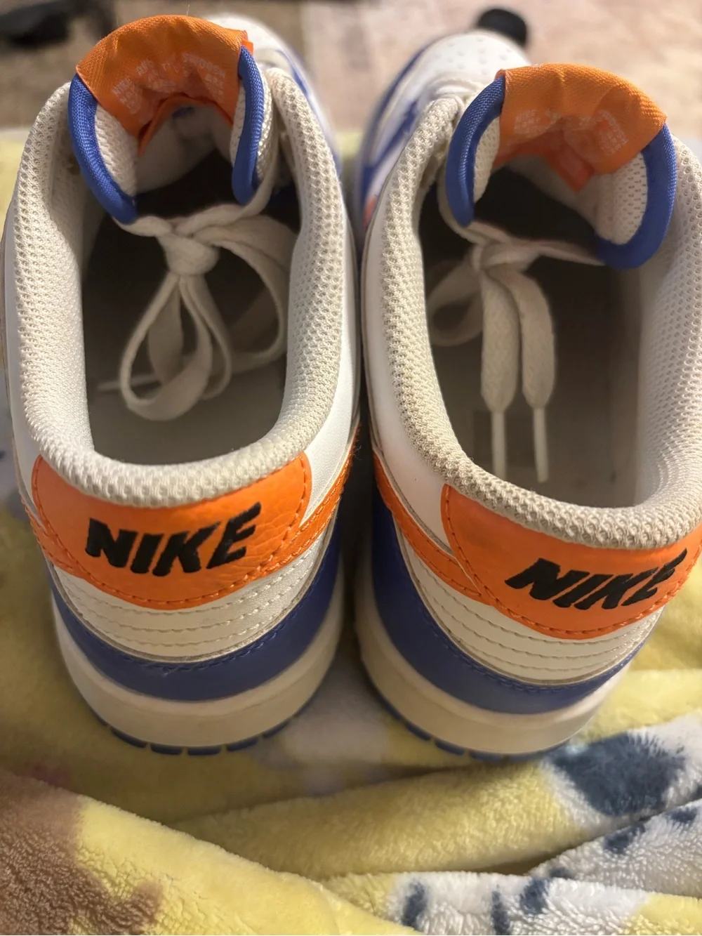 Nike Dunk Low — White, Purple & Orange